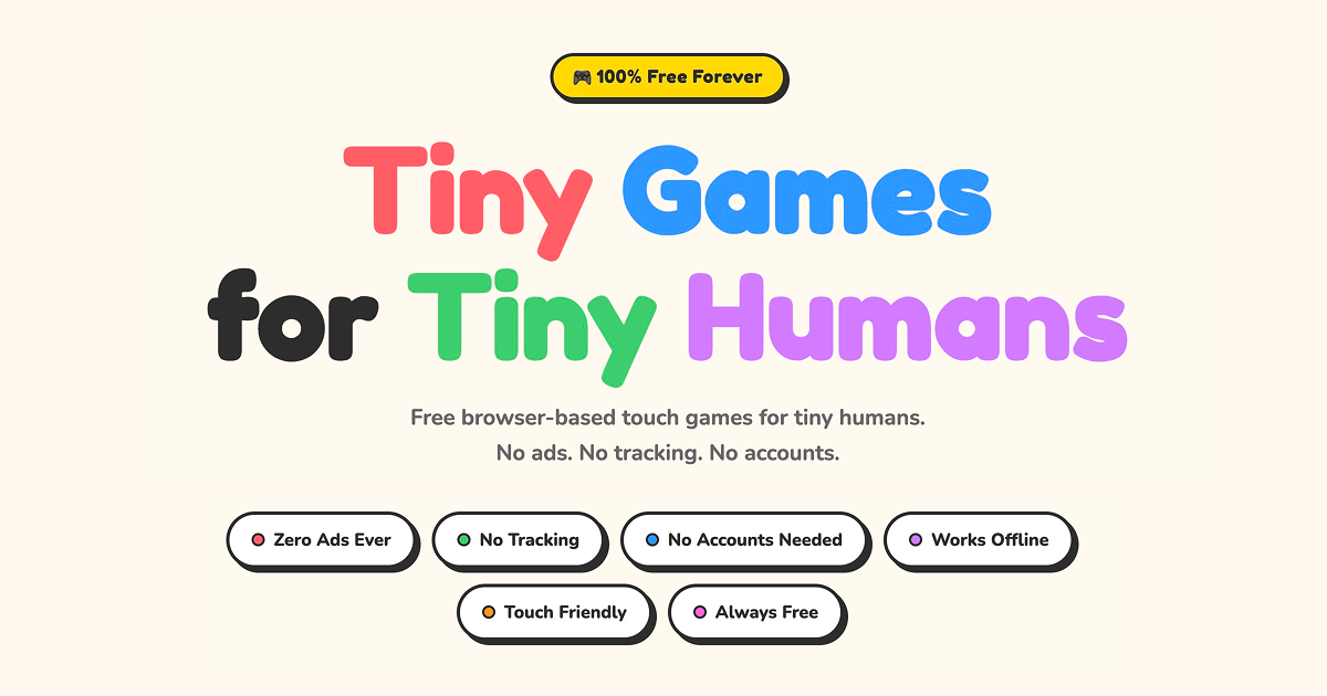 Tiny Games for Tiny Humans screenshot